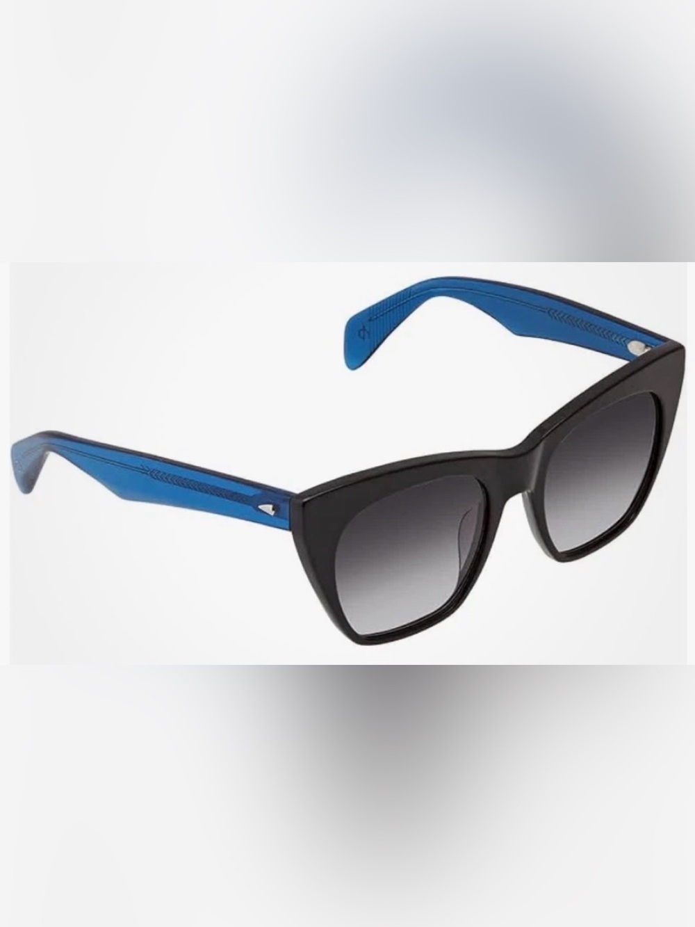 Rag & Bone RNB 1009 /S 0D51 9O Black Blue/ Gray Gradient Sunglasses 52/20/140